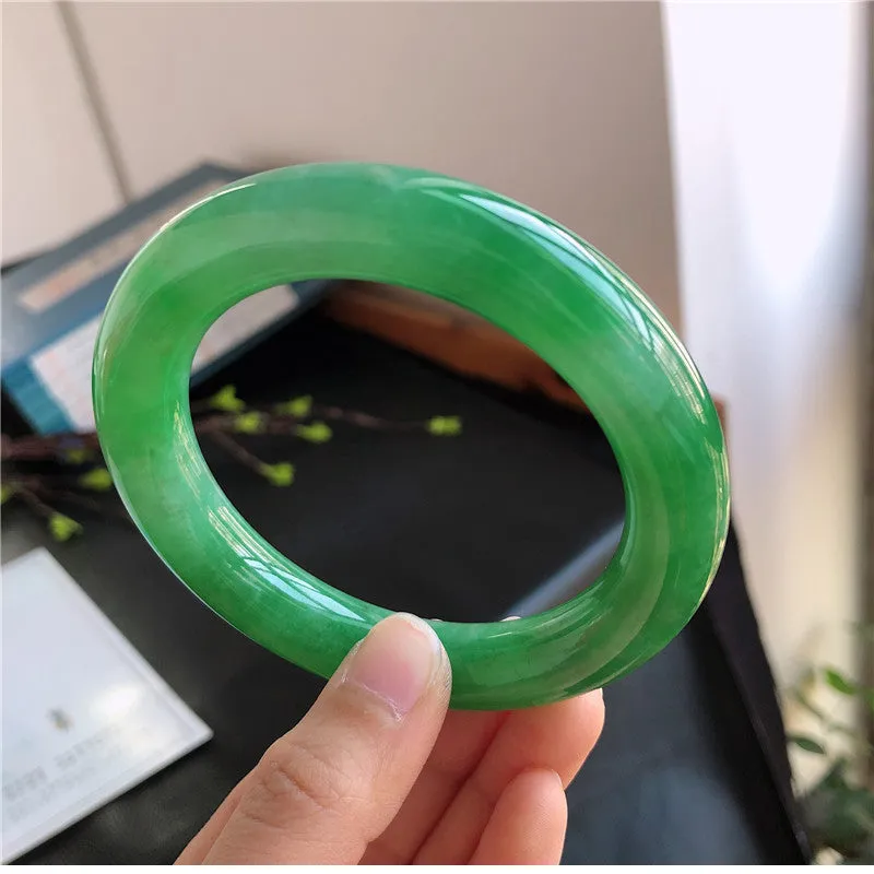 Natural Jade Bangle Jadeite Bangle Internal Diameter 57.5mm 00771