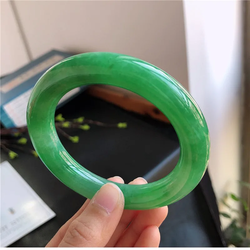 Natural Jade Bangle Jadeite Bangle Internal Diameter 57.5mm 00771