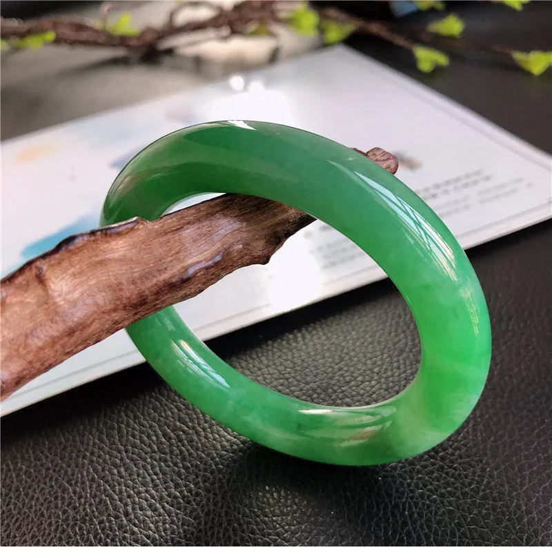 Natural Jade Bangle Jadeite Bangle Internal Diameter 57.5mm 00771