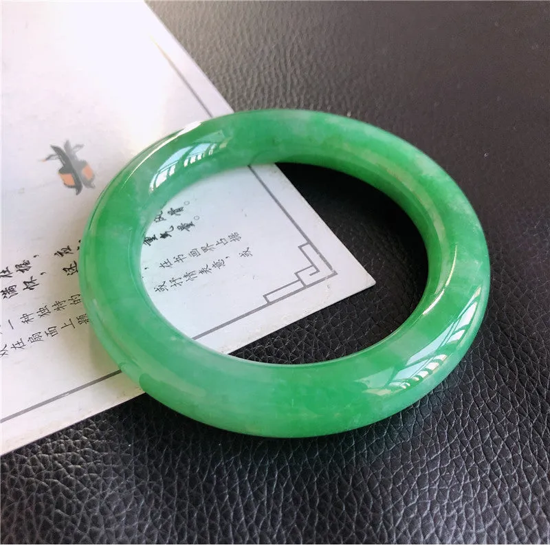 Natural Jade Bangle Jadeite Bangle Internal Diameter 57.5mm 00771