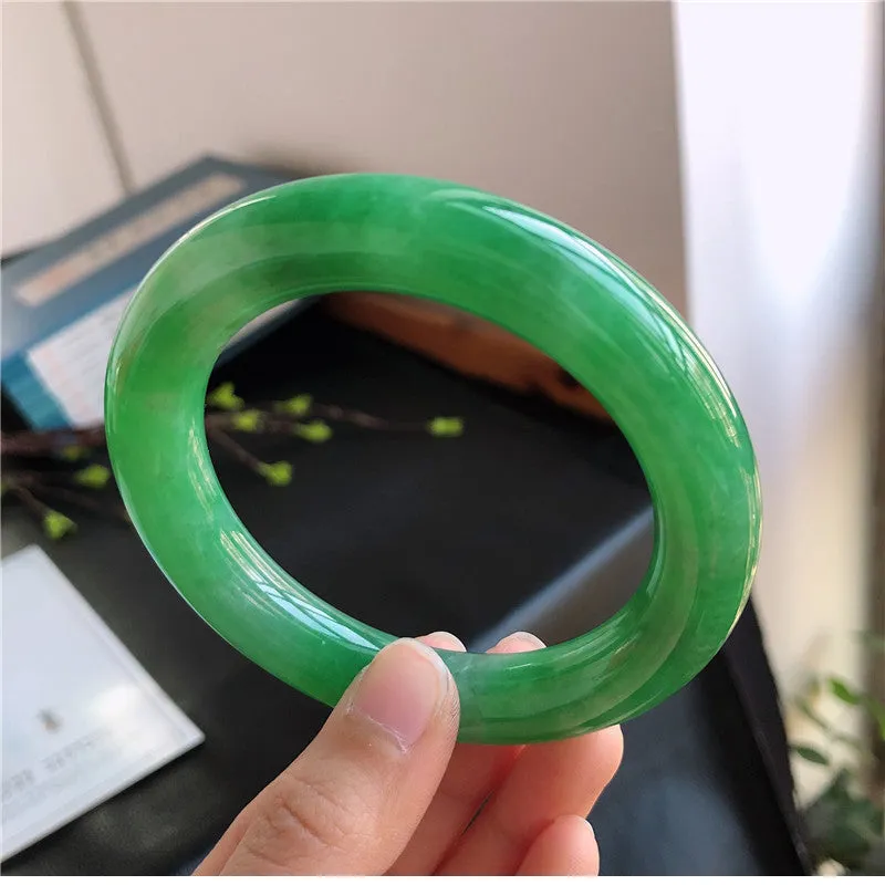 Natural Jade Bangle Jadeite Bangle Internal Diameter 57.5mm 00771