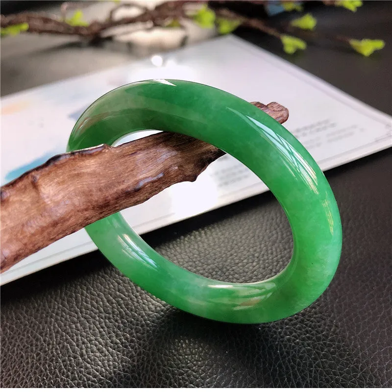 Natural Jade Bangle Jadeite Bangle Internal Diameter 57.5mm 00771