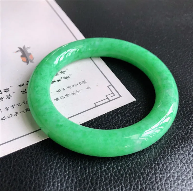 Natural Jade Bangle Jadeite Bangle Internal Diameter 57.5mm A1031505