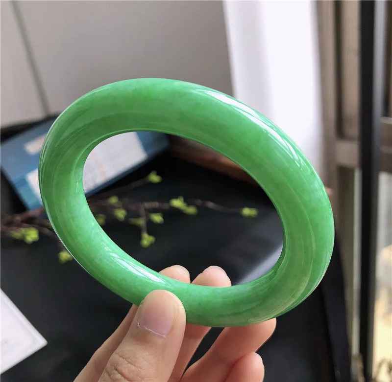 Natural Jade Bangle Jadeite Bangle Internal Diameter 57.5mm A1031505