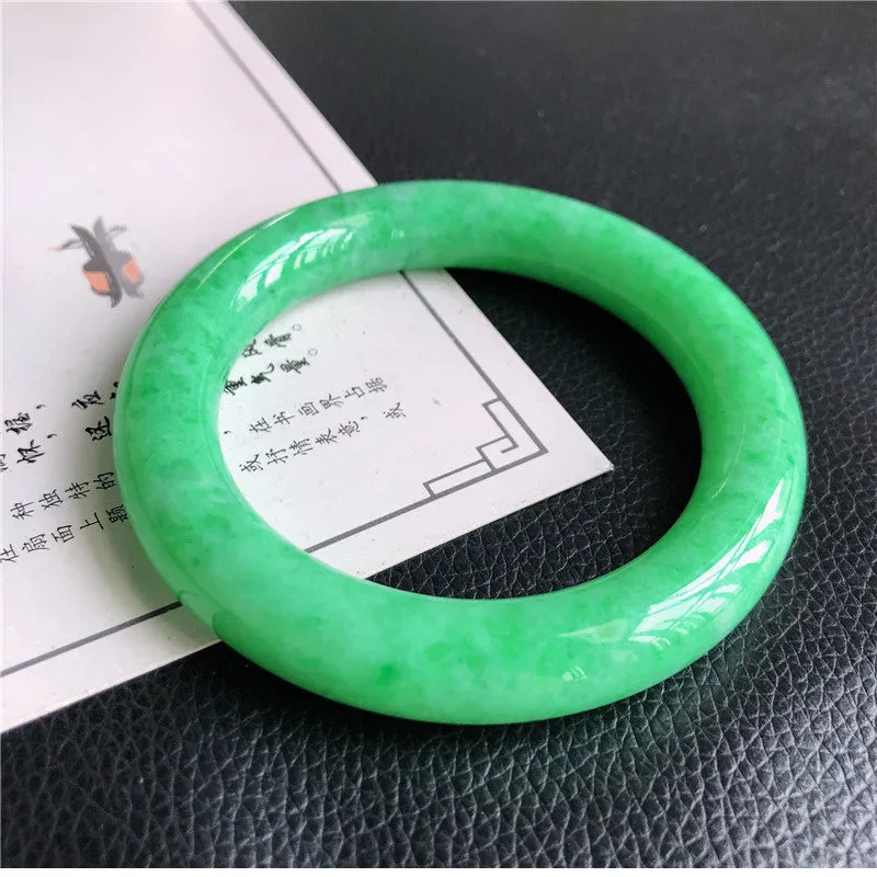 Natural Jade Bangle Jadeite Bangle Internal Diameter 57.5mm A1031505