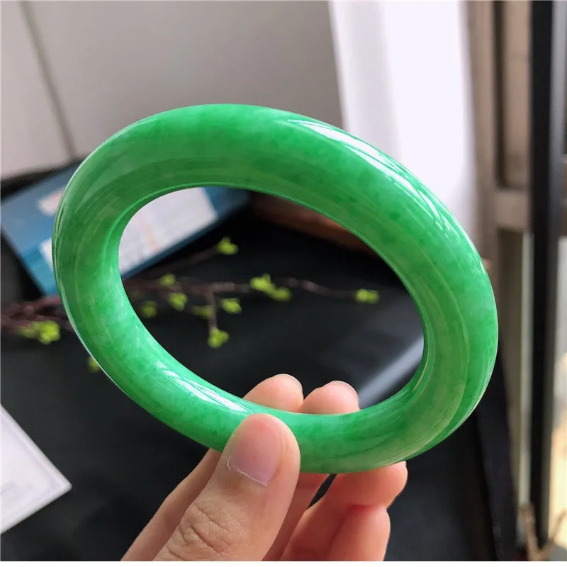 Natural Jade Bangle Jadeite Bangle Internal Diameter 57.5mm A1031505