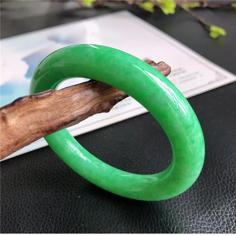 Natural Jade Bangle Jadeite Bangle Internal Diameter 57.5mm A1031505