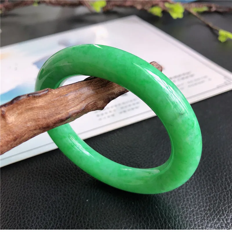 Natural Jade Bangle Jadeite Bangle Internal Diameter 57.5mm A1031505