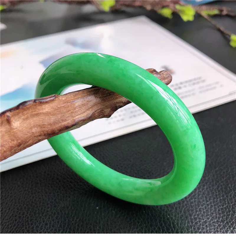 Natural Jade Bangle Jadeite Bangle Internal Diameter 57.5mm A1031505