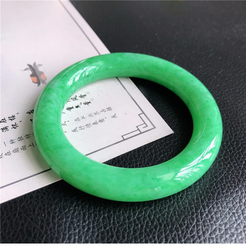 Natural Jade Bangle Jadeite Bangle Internal Diameter 57.5mm A1031505