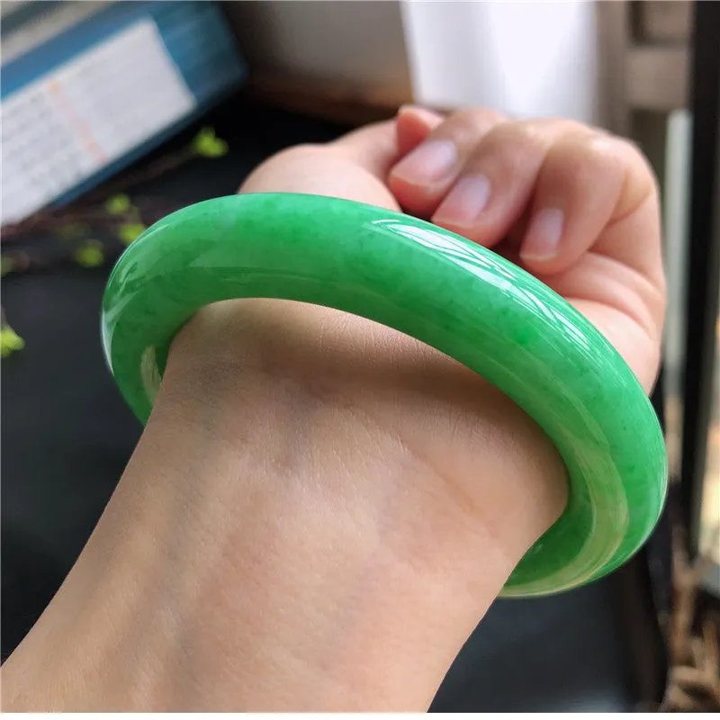 Natural Jade Bangle Jadeite Bangle Internal Diameter 57.5mm A1031505