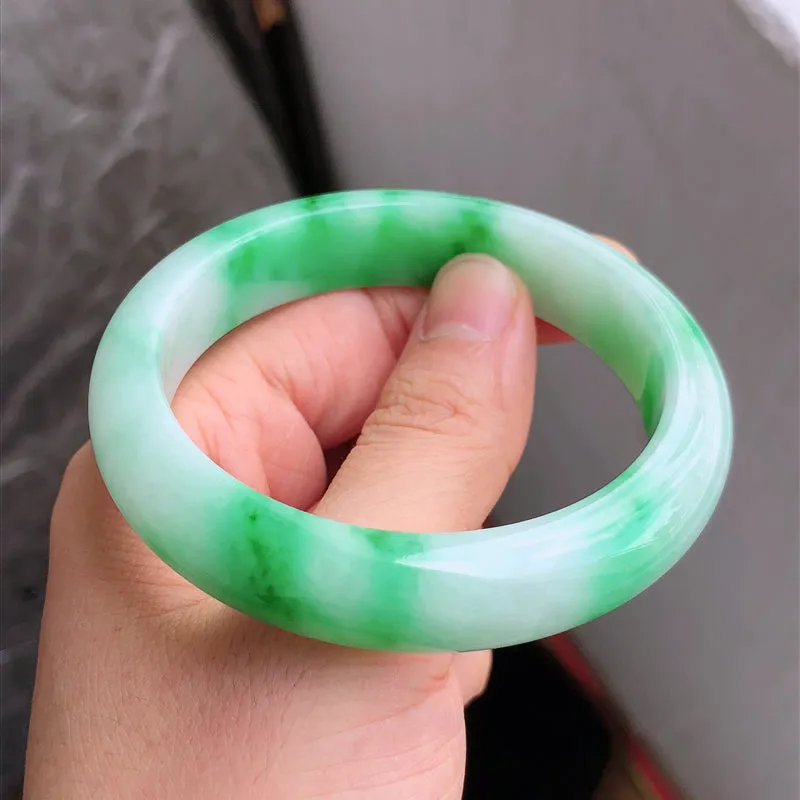 Natural Jade Bangle Jadeite Bangle Internal Diameter 58.3mm NBE063