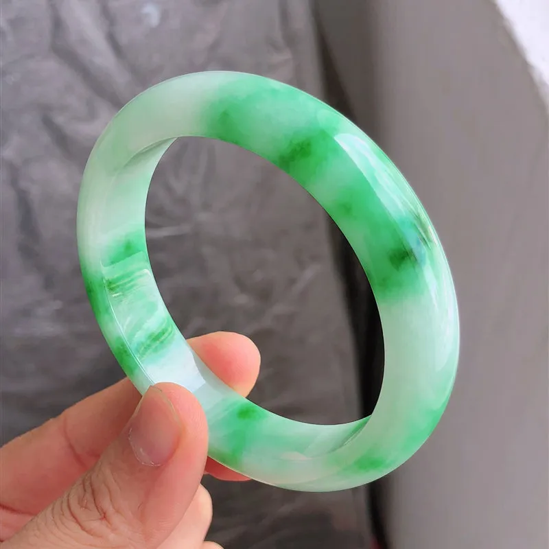 Natural Jade Bangle Jadeite Bangle Internal Diameter 58.3mm NBE063