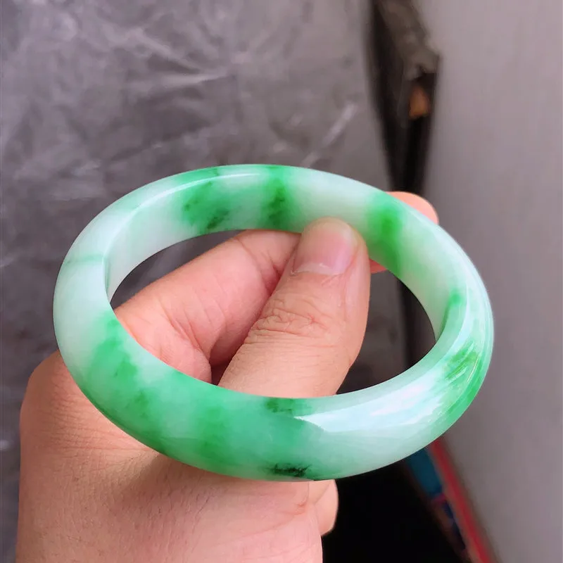 Natural Jade Bangle Jadeite Bangle Internal Diameter 58.3mm NBE063