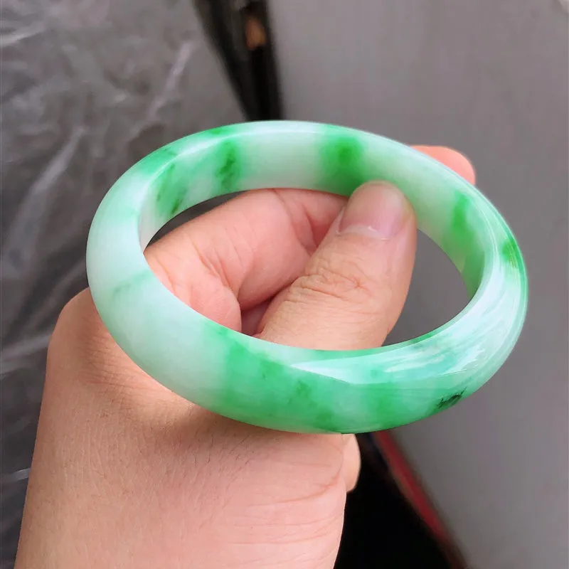 Natural Jade Bangle Jadeite Bangle Internal Diameter 58.3mm NBE063