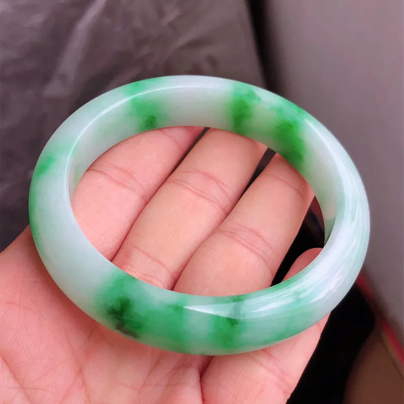 Natural Jade Bangle Jadeite Bangle Internal Diameter 58.3mm NBE063