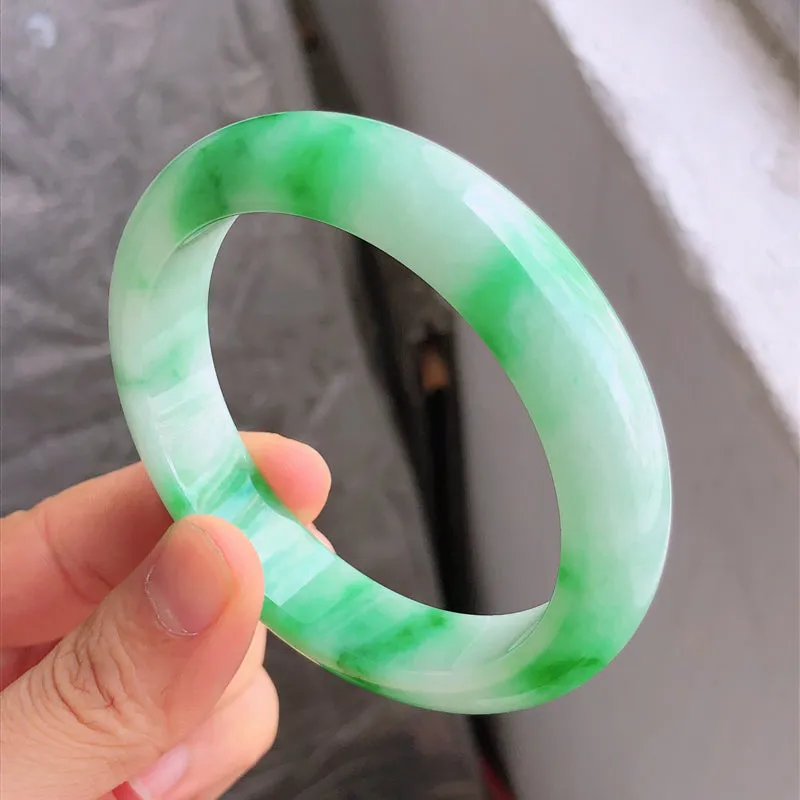 Natural Jade Bangle Jadeite Bangle Internal Diameter 58.3mm NBE063