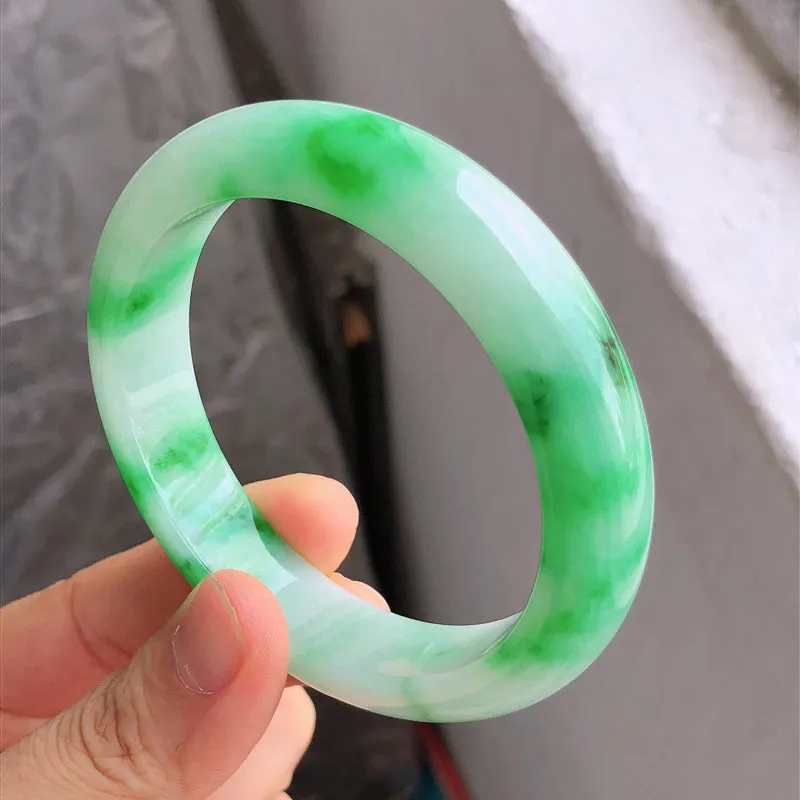 Natural Jade Bangle Jadeite Bangle Internal Diameter 58.3mm NBE063