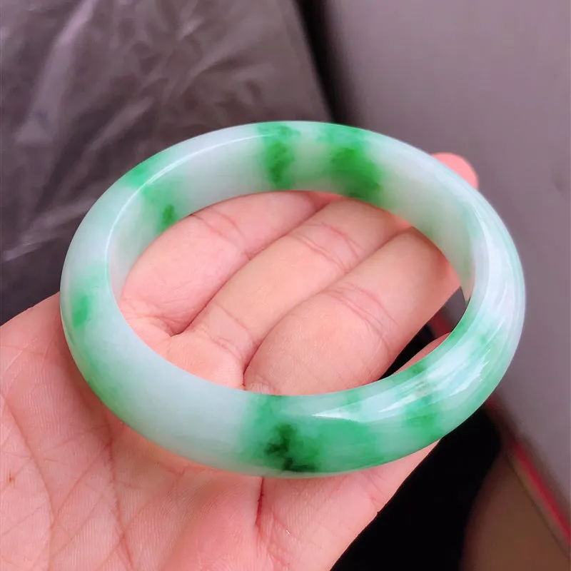 Natural Jade Bangle Jadeite Bangle Internal Diameter 58.3mm NBE063