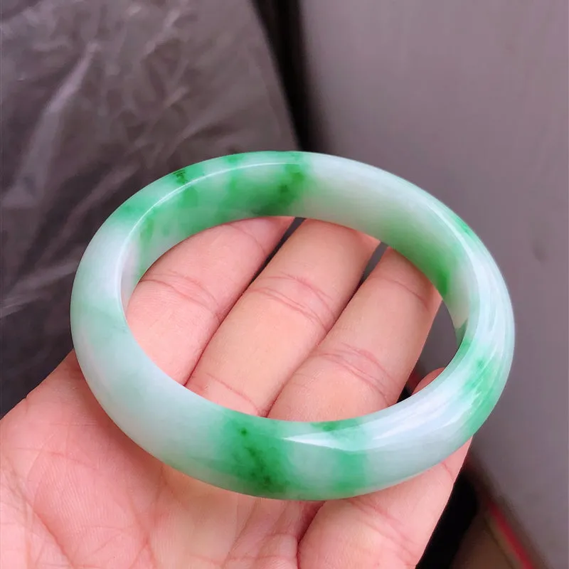 Natural Jade Bangle Jadeite Bangle Internal Diameter 58.3mm NBE063