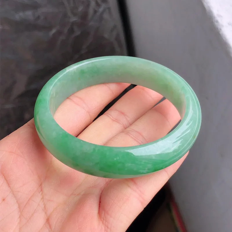 Natural Jade Bangle Jadeite Bangle Internal Diameter 59.3mm NBE084