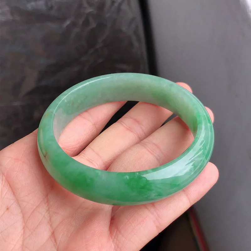 Natural Jade Bangle Jadeite Bangle Internal Diameter 59.3mm NBE084