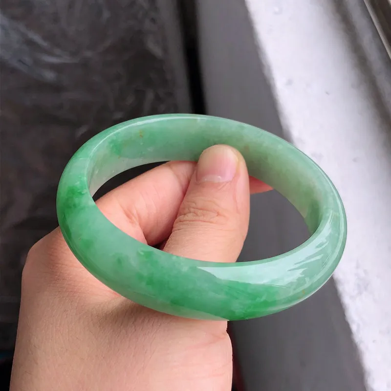 Natural Jade Bangle Jadeite Bangle Internal Diameter 59.3mm NBE084