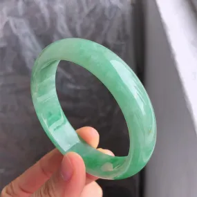 Natural Jade Bangle Jadeite Bangle Internal Diameter 59.3mm NBE084