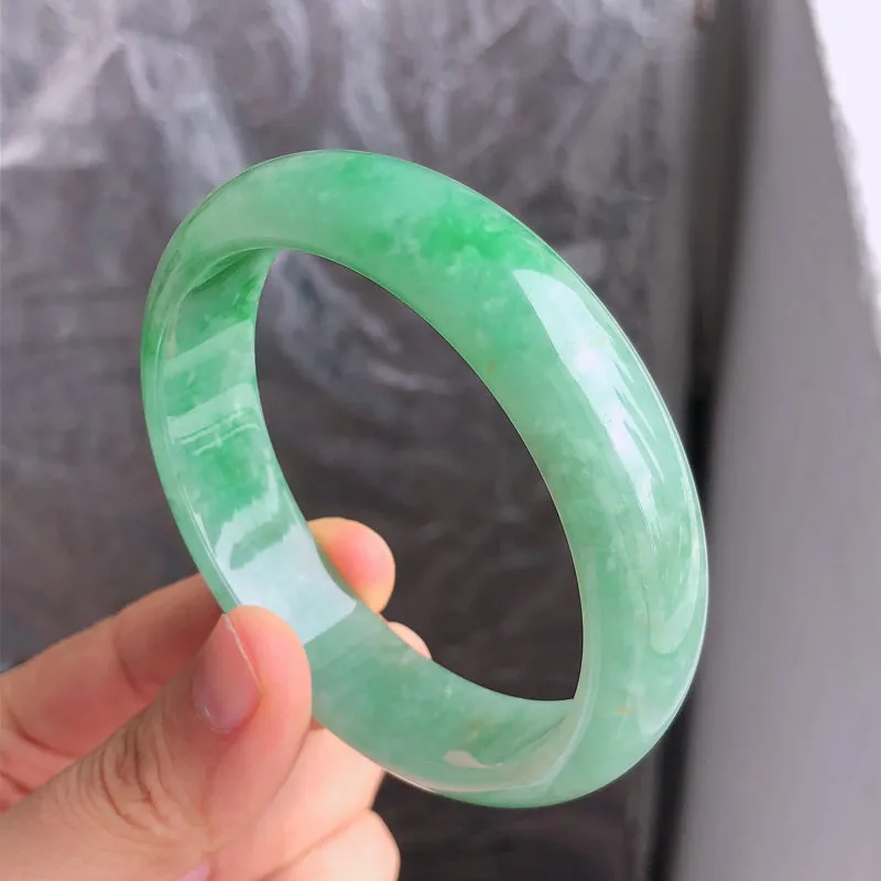 Natural Jade Bangle Jadeite Bangle Internal Diameter 59.3mm NBE084