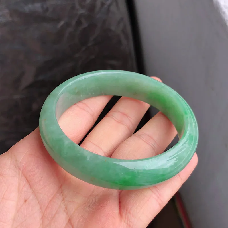 Natural Jade Bangle Jadeite Bangle Internal Diameter 59.3mm NBE084