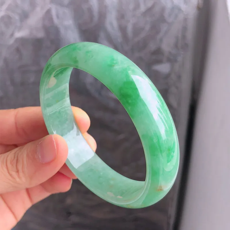 Natural Jade Bangle Jadeite Bangle Internal Diameter 59.3mm NBE084