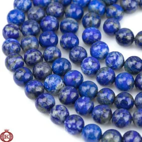 Natural Lapis Lazuli Beads Smooth Round