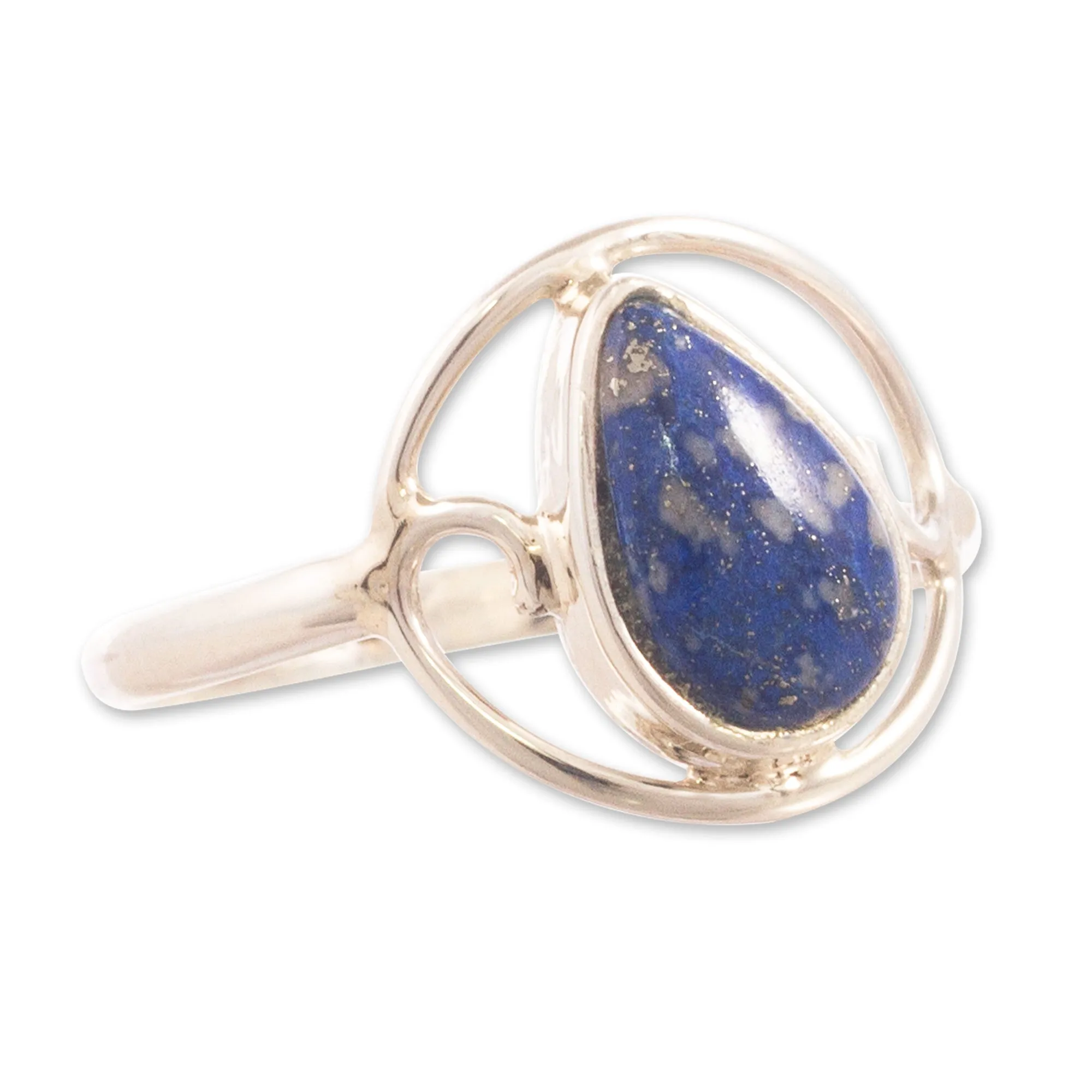 Natural Lapis Lazuli Cocktail Ring - Universal Truth | NOVICA