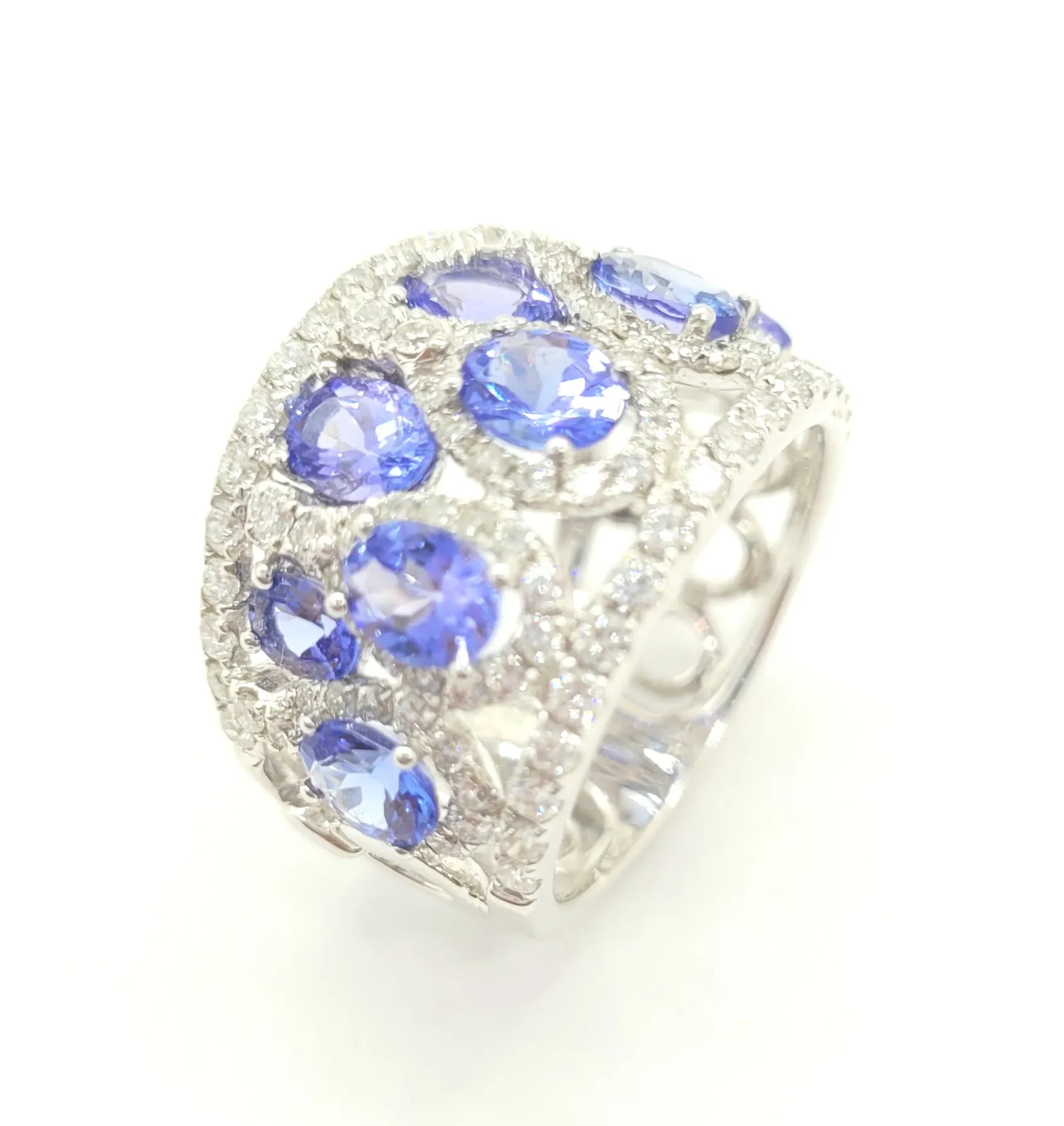 New Sapphire and Diamond Ring