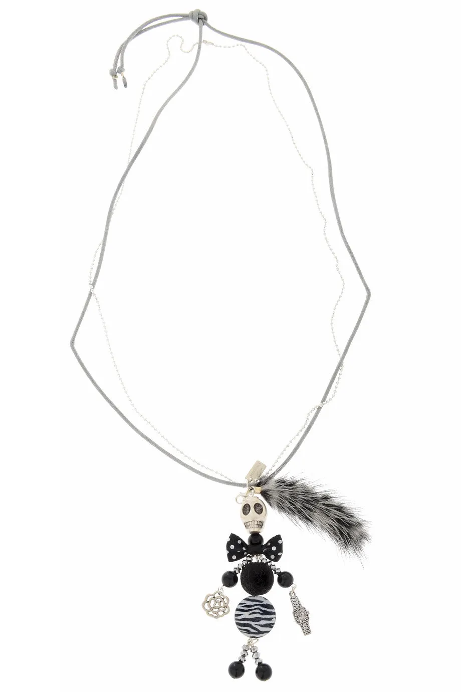 PARIS KENZA Black Puppet Pendant