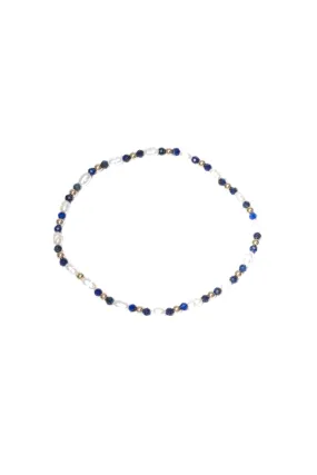 Pearl & Lapis Stretch Bracelet By GA