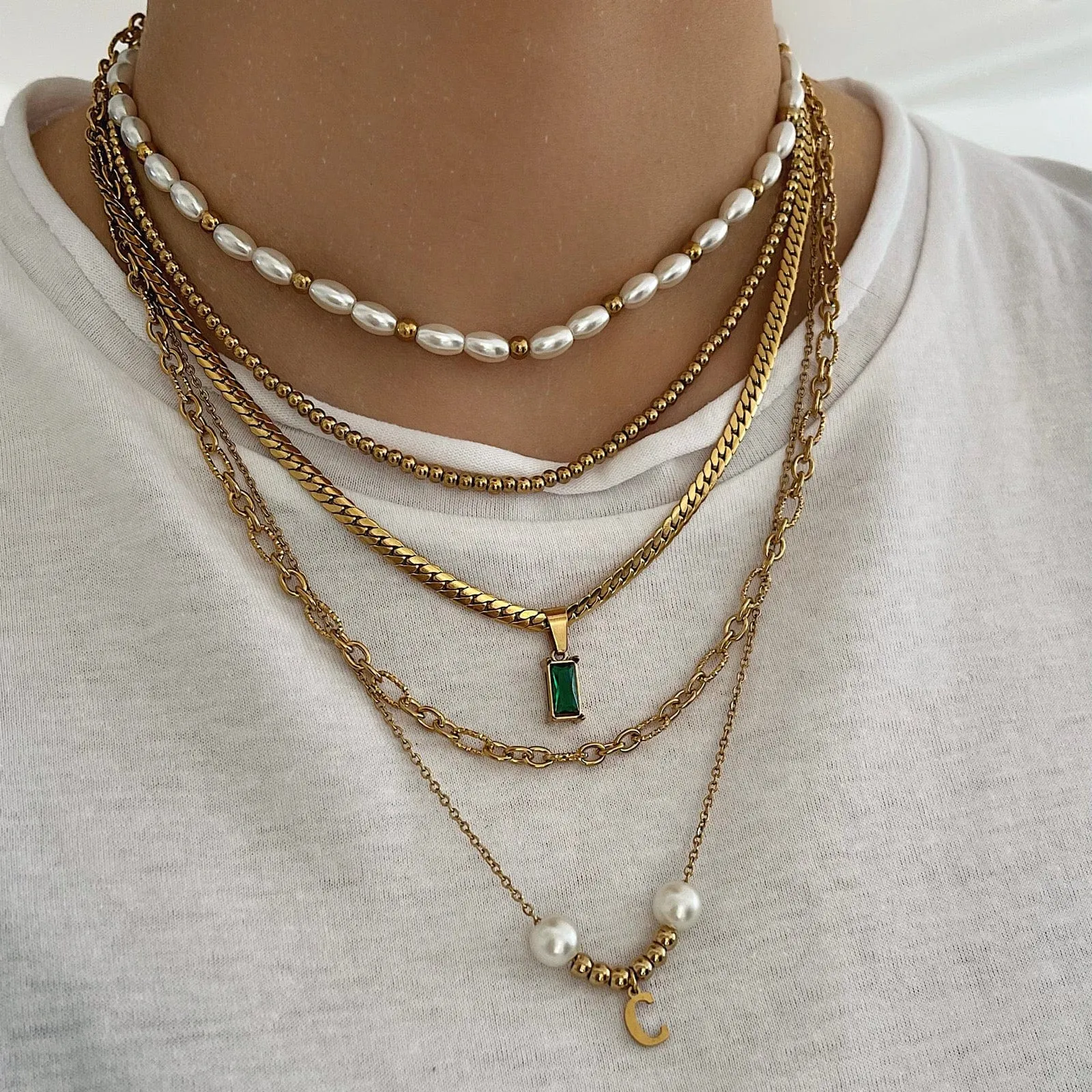 Pina Colada Pearl Choker