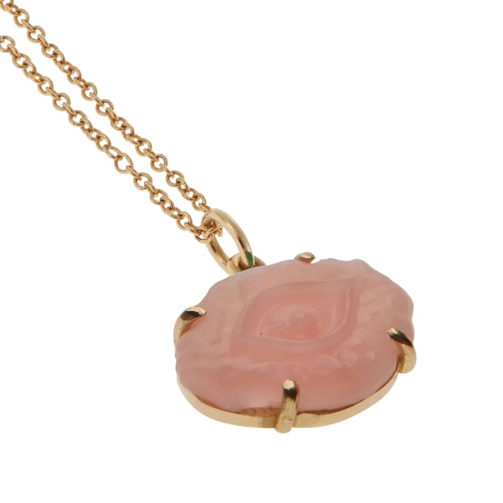 Pink Opal Evil Eye