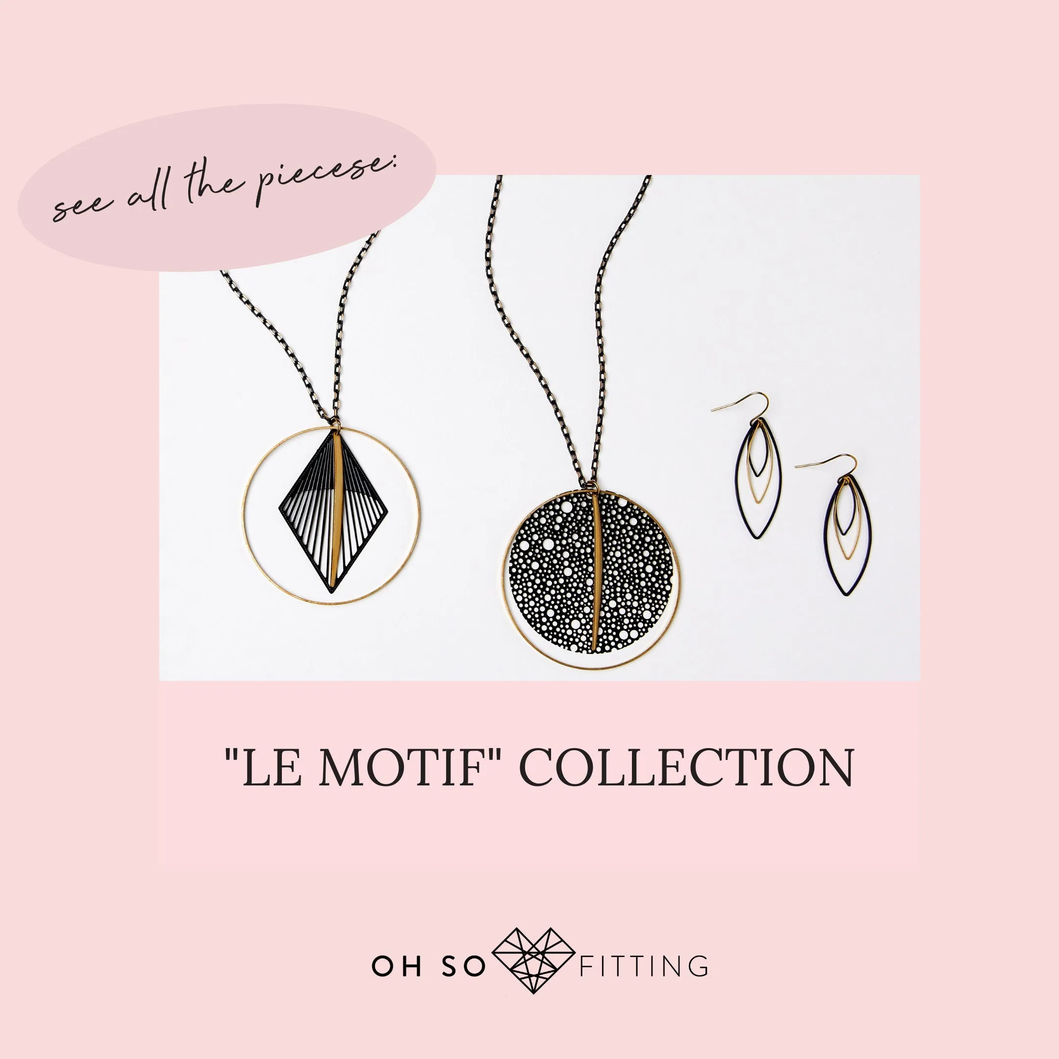 "Le Motif" Petite Marquise Drop Earrings