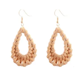 Rattan Waterdrop Earrings