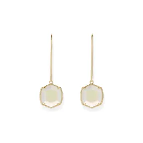 Rocksbox Exclusive Davis Drop Earrings in Gold & Iridescent Opalite