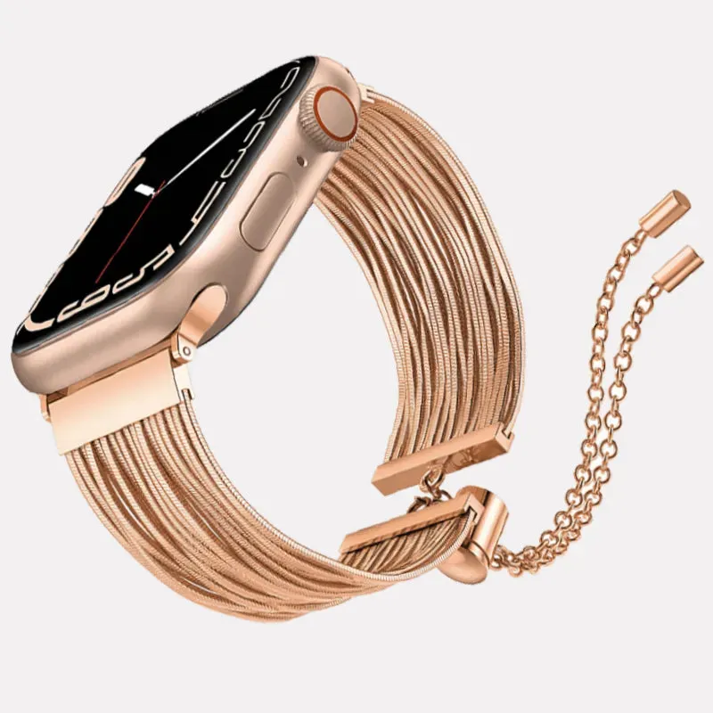 Rose Gold Glamour Tassel Chain Band for Apple Watch