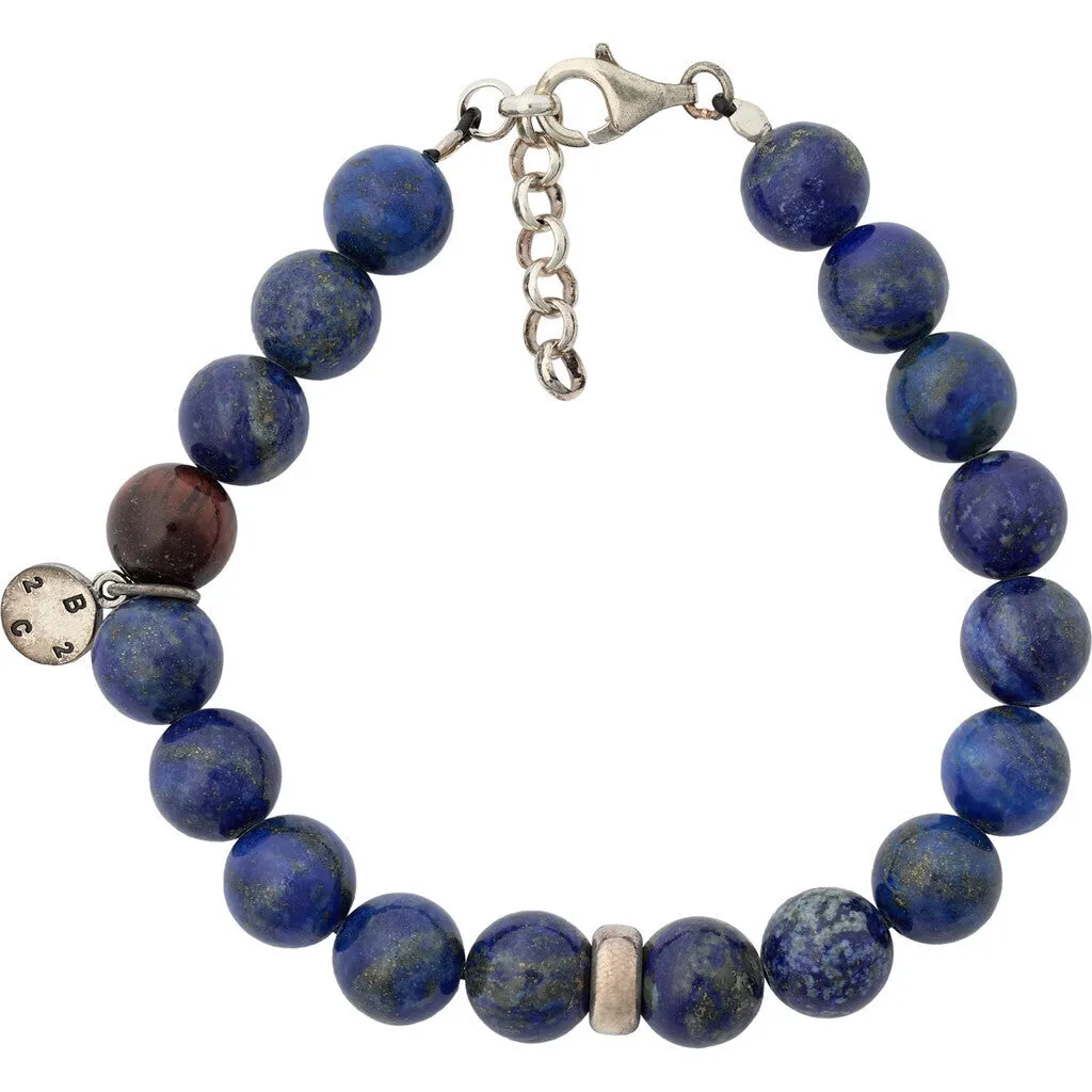 Round Gemstone Bracelet 10mm - DBL Dark Blue