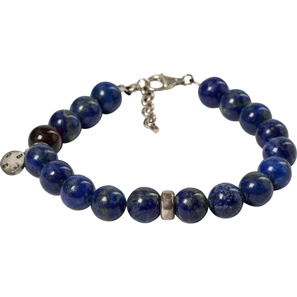 Round Gemstone Bracelet 10mm - DBL Dark Blue