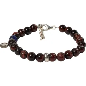 Round Gemstone Bracelet 8mm - BRW Brown