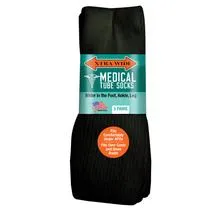 Sale: 6-Pack Extra Wide Medical Tube Socks Made in USA