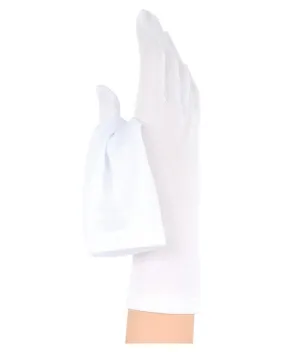 Satin Gloves - White