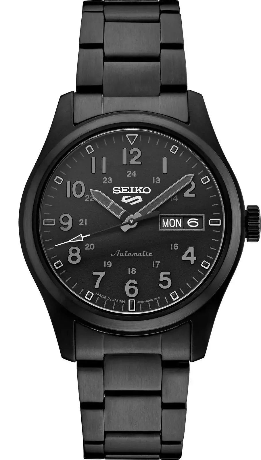 Seiko 5 Sports 39.4 mm Black Dial Automatic Men's Watch (SRPJ09)