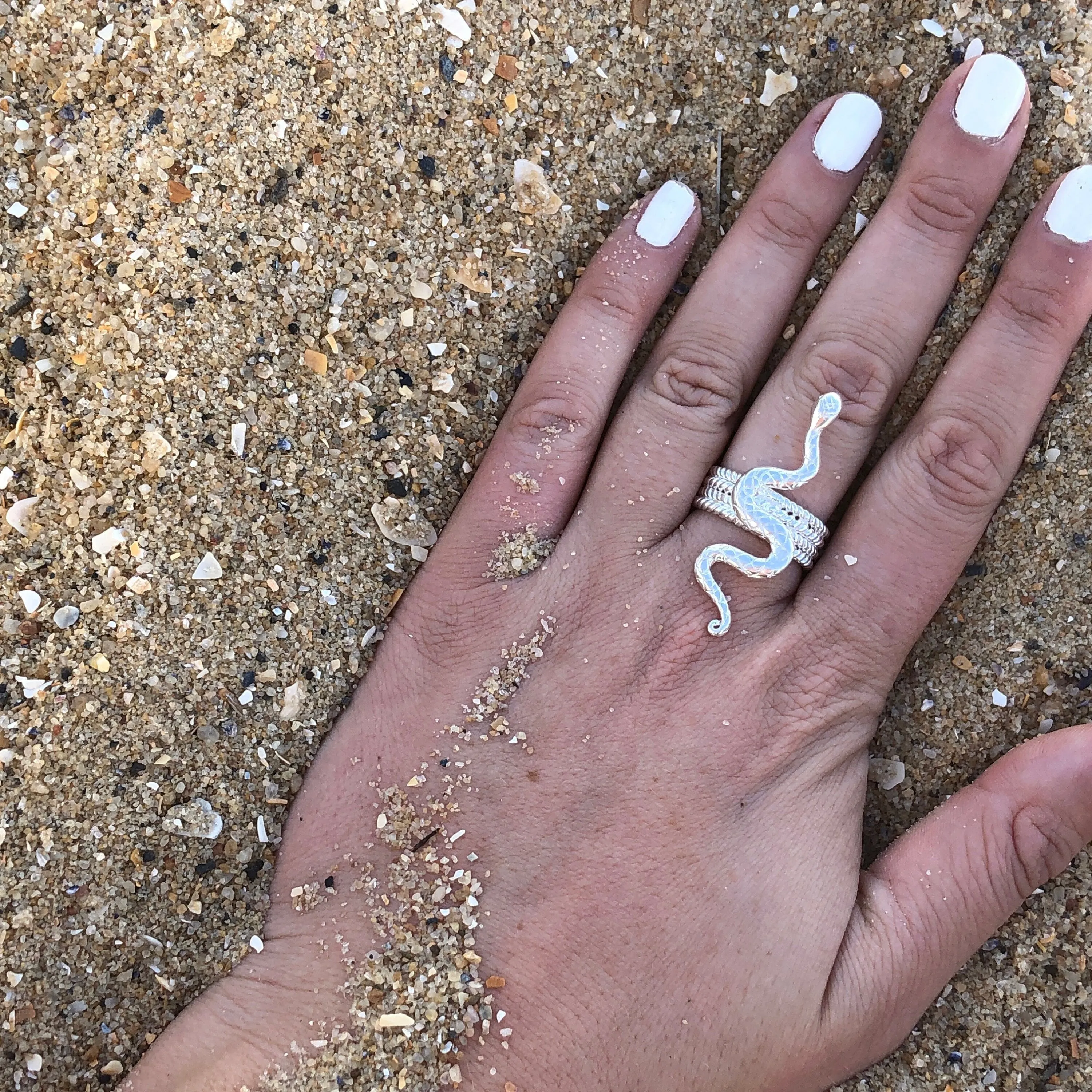 Serpent Sterling Silver Ring