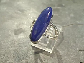 Size 6 Lapis Lazuli, Sterling Silver Ring